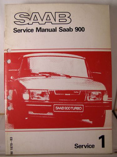 Saab 900 factory service manual section 1; service 1979-1980