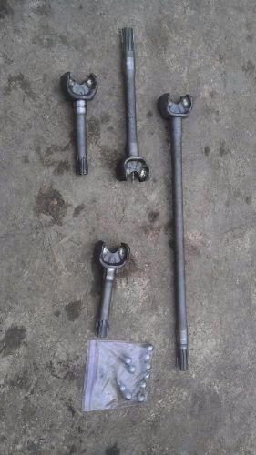 1967-1971 jeep jeepster commando dauntless  front right left axle shaft dana 27