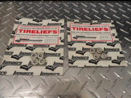 Sale lot of (2) new longacre tireliefs hi temp grommet nuts 5030 racing tire