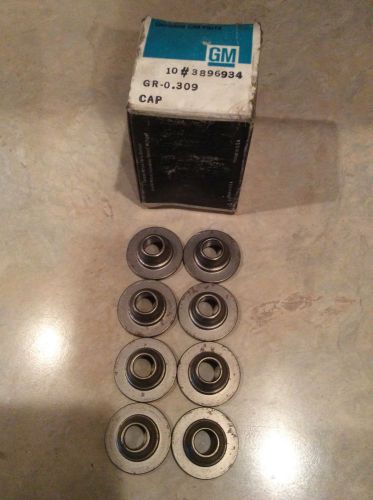 Nos gm valve spring caps small block 3896934