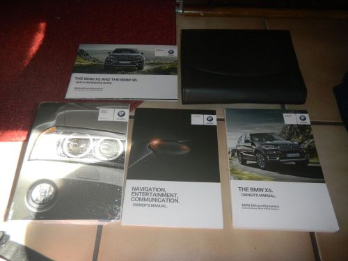 2015 bmw x5 with navigation owners manual set + free shipping