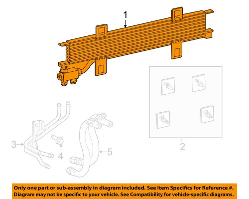 Dodge chrysler oem 13-15 dart-automatic transaxle oil cooler 52014972ac