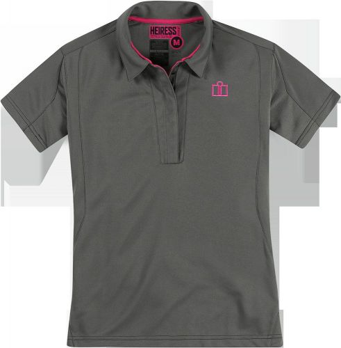 Icon heiress women&#039;s polo shirt sm gunmetal