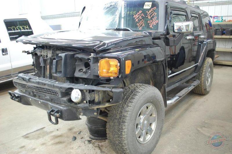 Front door hummer h3 1054838 06 07 assy blk pwr less mirror 7d1