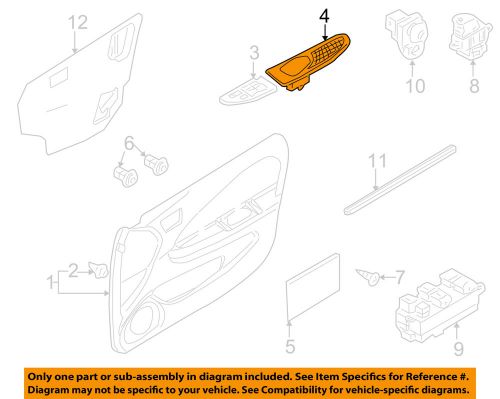 Nissan oem 00-01 sentra-arm rest left 809475m013