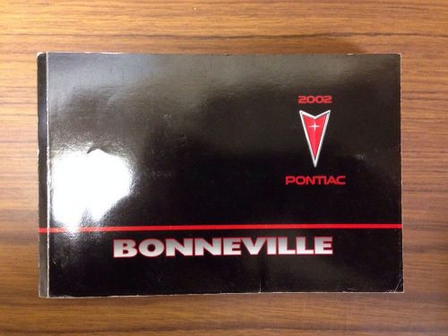 2002 pontiac bonneville owners manual