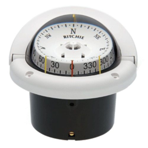 Ritchie hf-743w helmsman compass - flush mount - white