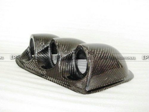 Carbon fiber for mitsubishi evolution 7 8 9 dash triple gauge pod (lhd) (60mm)