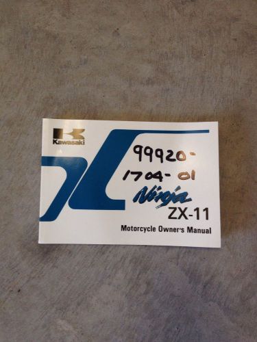 Kawasaki owners manual 1995 zx11 99920-1704-01