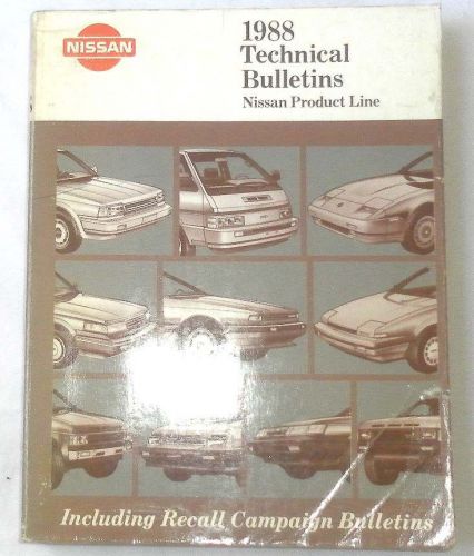 1986 - 1988 nissan techical bulletins manual all models original 300zx