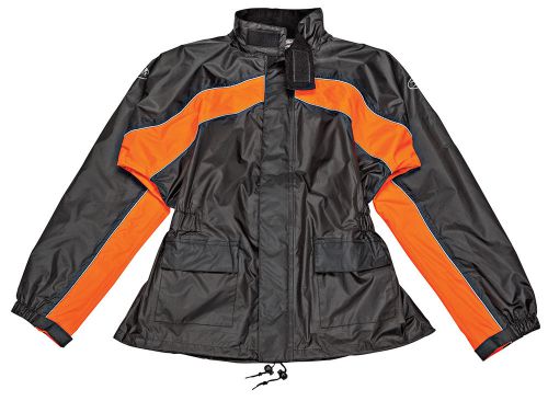 Joe rocket rs-2 rain suit black / orange men&#039;s size 2x-large