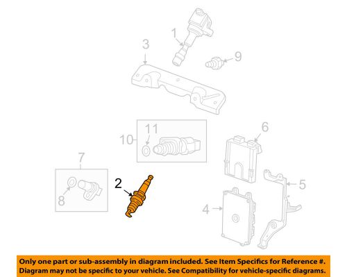 Honda oem 09-13 fit 1.5l-l4 ignition system-spark plug 12290rb1004