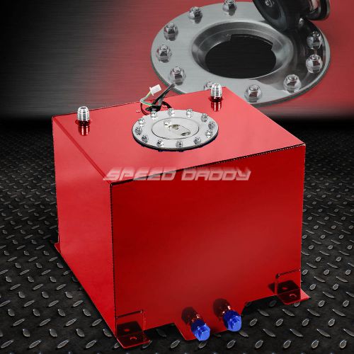 5 gallon/18.8l red coat aluminum racing/drift fuel cell tank+cap+level sender