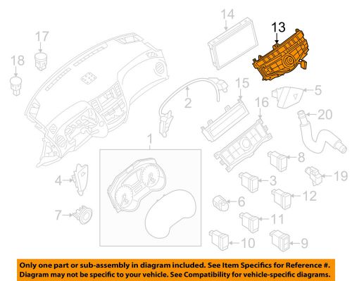 Nissan oem 13-15 pathfinder cluster switches-control switch 283953ka0a