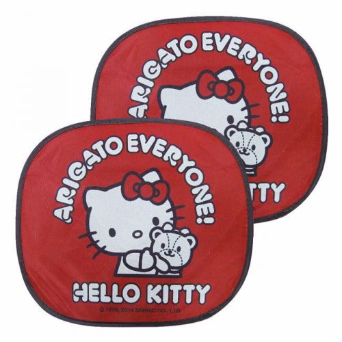 New hello kitty sun shade block shield visor 2pcs car accessories (red)