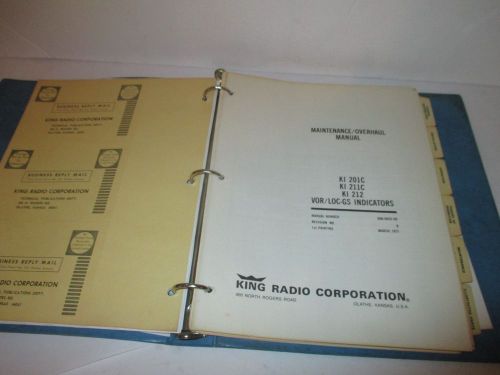 King ki-201c ki-211c ki-212 loc-gs indicator maintenance overhaul manual