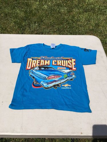 2015 woodward dream cruise youth t-shirt blue color size large