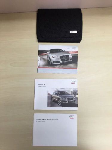 2010 audi q5 owners manual with case oem