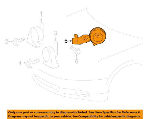 Toyota oem 12-15 camry anti-theft-horn 8656006050