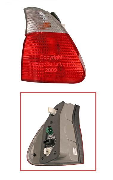 New genuine bmw tail light assembly - passenger side (white) 63217158394