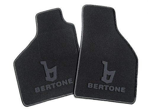 Bl./d.grey bertone floor mats for fiat x 1/9 1300 + 1500