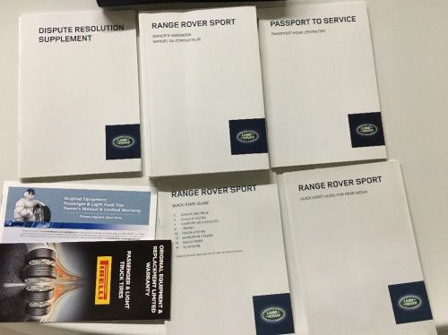 2014 new land rover range rover sport with navigation owners manual set