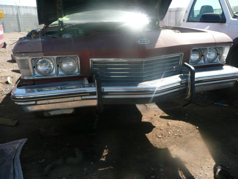 1973 buick riviera front chrome bumper with xtras oem