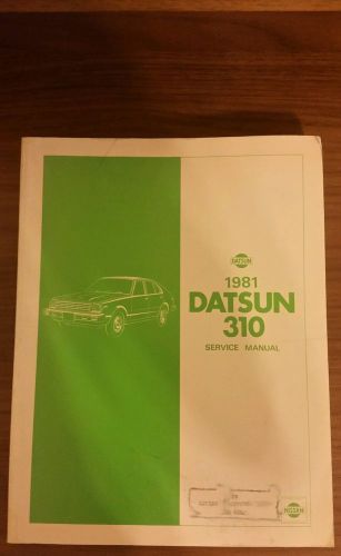 Oem 1981 datsun 310 service manual