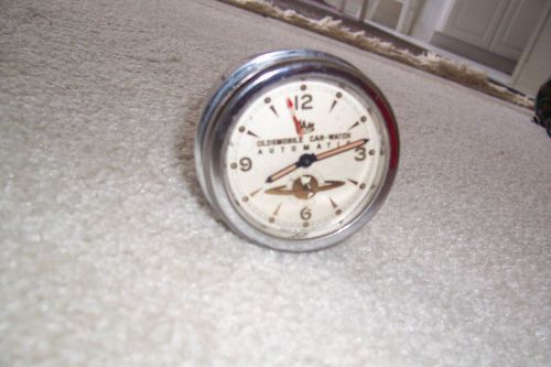 1951 1952 51 52 oldsmobile olds nos accessory steering wheel clock orig gm