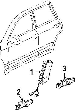 Volkswagen 7l0880240e genuine oem side air bag