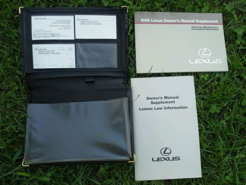 1998 lexus es300 owners manual