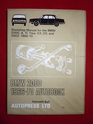 Bmw 2000 workshop manual