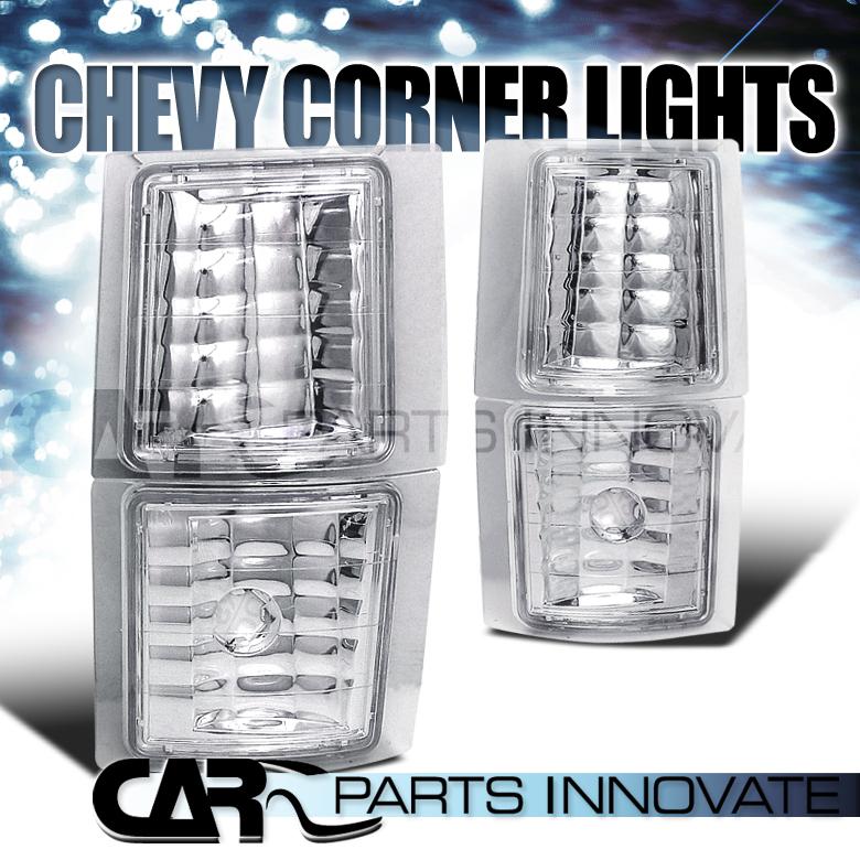 94-98 chevy c10 c/k tahoe/suburban clear corner signal lights