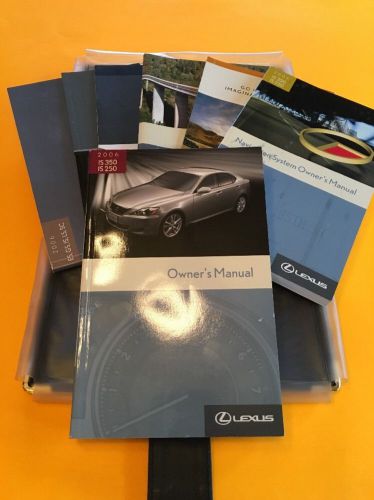 One oem 2006 lexus is 250/350 owners manual set with lexus case