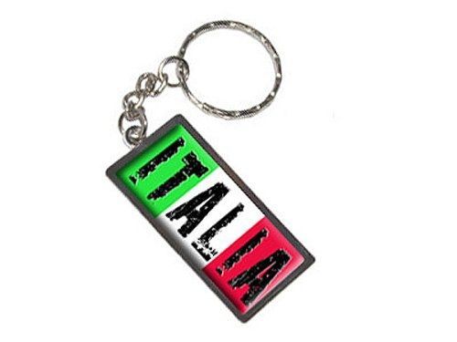 Graphics and more italia italy italian flag keychain ring (k1744)