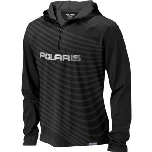 Polaris mens slope hoodie black 2x-large