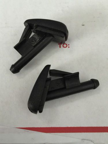 Bmw windshield washer spray nozzle oem genuine e36 new 61601384859 set of 2