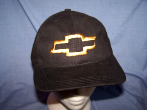 #1917l- chevrolet ball cap, hat - gold bowtie logo - commercial trucks