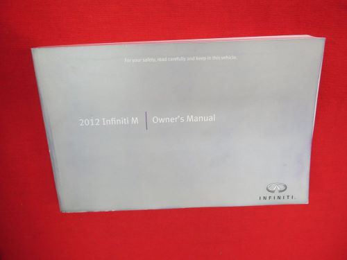 2012 infiniti m owners manual guide book