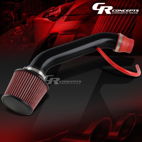 For 94-01 integra ls/rs/gs db/dc short ram air intake+filter induction set black