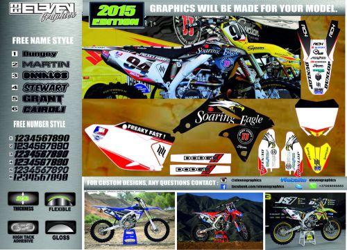 Suzuki rmz 450 rmz 250 2004-2016 2015 2014 2013 2012 graphic decal roczen rch