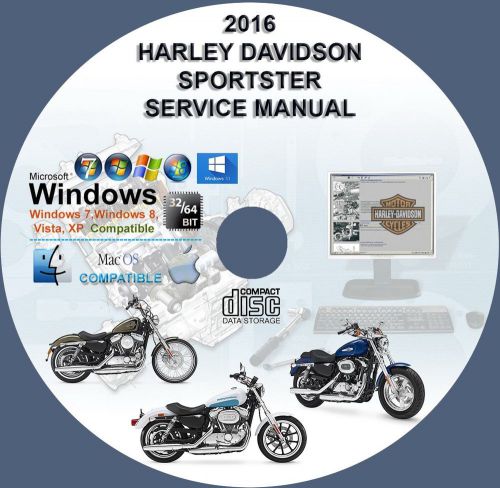 Harley davidson 2016 sportster all models service repair manual on cd