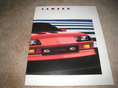 1988 chevrolet camaro iroc-z convertible sales brochure dealer literature