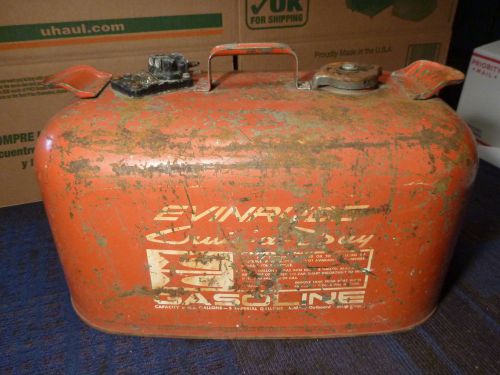 Vintage 6 gallon evinrude cruise-a-day boat gas fuel tank johnson omc