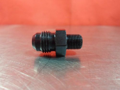 Fragola 481662 black aluminum 6an x 1/8 mpt straight adapter