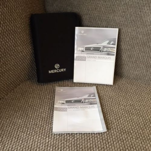 2006 mercury grand marquis owners manual with warranty guide and case