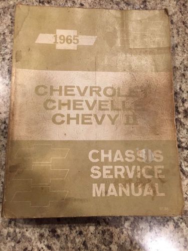 Original 1965 chassis service manual chevelle and chevy ii-free shipping!