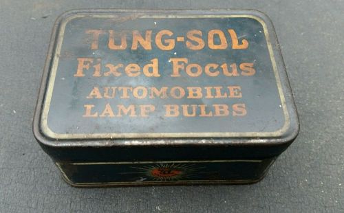 Vintage tung-sol automobile lamp bulb tin