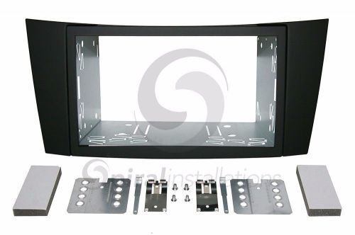 Mercedes g class 2007-2012 radio dash kit standard 2din rubberized black