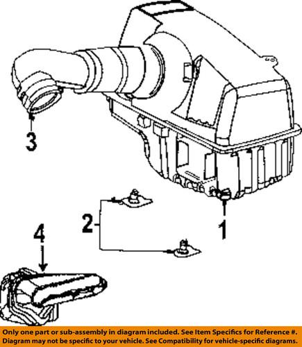 Mopar oem 4591461aa air intake-front duct